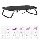 vidaXL antracitszürke oxford szövet és acél összecsukható kutyaágy