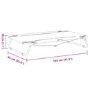 vidaXL antracitszürke oxford szövet és acél összecsukható kutyaágy