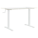 vidaXL fehér acél álló asztalváz (94-135) x 60 x (70-114) cm