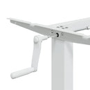 vidaXL fehér acél álló asztalváz (94-135) x 60 x (70-114) cm