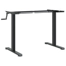 vidaXL fekete acél állóasztalváz (94-135) x 60 x (70-114) cm