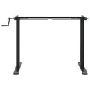 vidaXL fekete acél állóasztalváz (94-135) x 60 x (70-114) cm