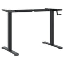 vidaXL fekete acél állóasztalváz (94-135) x 60 x (70-114) cm