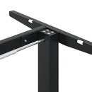 vidaXL fekete acél állóasztalváz (94-135) x 60 x (70-114) cm