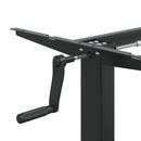 vidaXL fekete acél állóasztalváz (94-135) x 60 x (70-114) cm