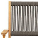 vidaXL 2 db szürke tömör akácfa és polipropilén kerti szék