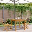 vidaXL 2 db szürke tömör akácfa és kötél bisztrószék