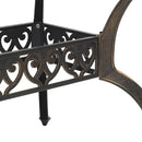 vidaXL bronzszínű öntött alumínium kerti asztal 150 x 90 x 72 cm