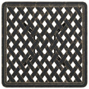 vidaXL bronzszínű öntött alumínium kerti asztal 53 x 53 x 53 cm