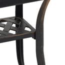 vidaXL bronzszínű öntött alumínium kerti asztal 53 x 53 x 53 cm