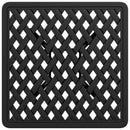 vidaXL fekete öntött alumínium kerti asztal 53 x 53 x 53 cm