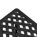 vidaXL fekete öntött alumínium kerti asztal 53 x 53 x 53 cm