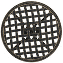 vidaXL bronzszínű öntött alumínium kerti asztal Ø48x53 cm