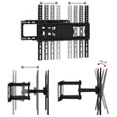 vidaXL fali TV-állvány 26"-70" képernyőhöz max VESA 400 x 400 mm 40 kg