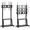 vidaXL görgős TV-állvány 32"-90" képernyőhöz max VESA 800x600 mm 100kg
