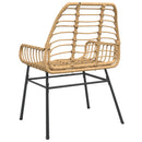 vidaXL 2 db barna polyrattan kerti szék