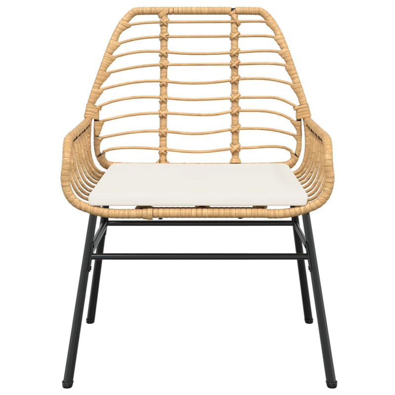 vidaXL 2 db barna polyrattan kerti szék párnákkal