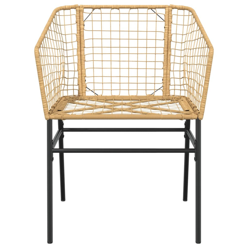 vidaXL 2 db barna polyrattan kerti szék