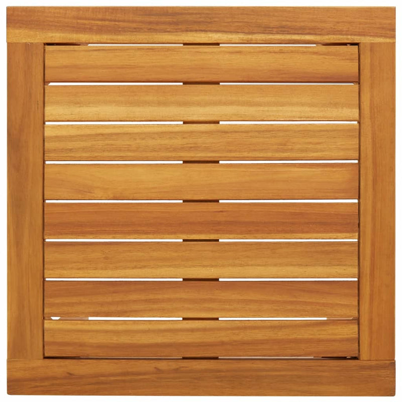 vidaXL 3 részes fekete polyrattan és akácfa bisztrószett