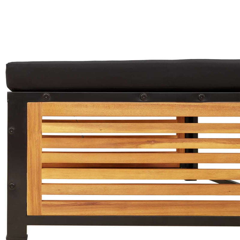 vidaXL tömör akácfa kerti asztal székkel