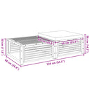 vidaXL tömör akácfa kerti asztal székkel