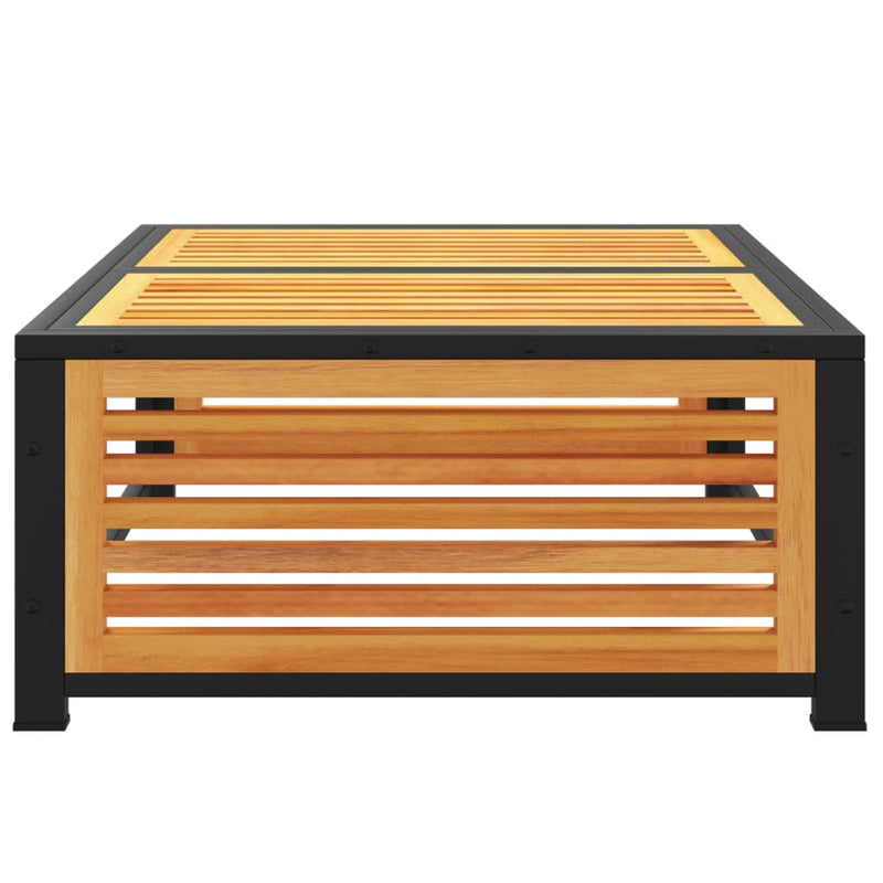 vidaXL tömör akácfa kerti asztal 68 x 68 x 30 cm