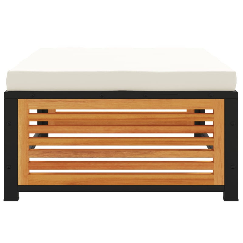 vidaXL tömör akácfa kerti szék párnával 68 x 68 x 30 cm