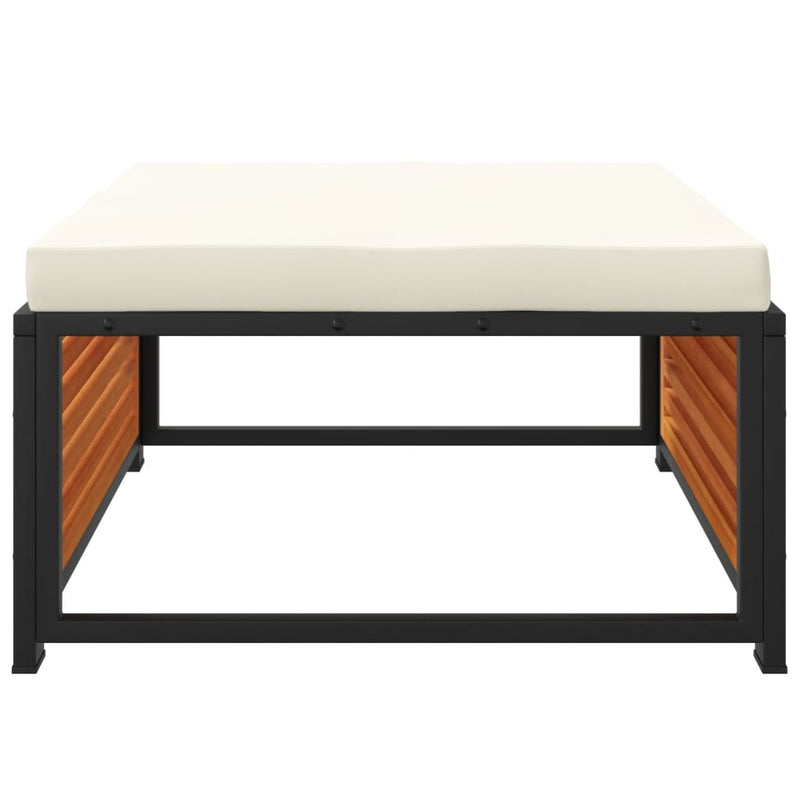 vidaXL tömör akácfa kerti szék párnával 68 x 68 x 30 cm