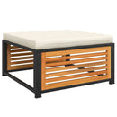 vidaXL tömör akácfa kerti szék párnával 68 x 68 x 30 cm