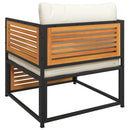 vidaXL tömör akácfa kerti szék párnákkal