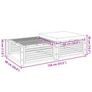 vidaXL tömör akácfa kerti asztal székkel