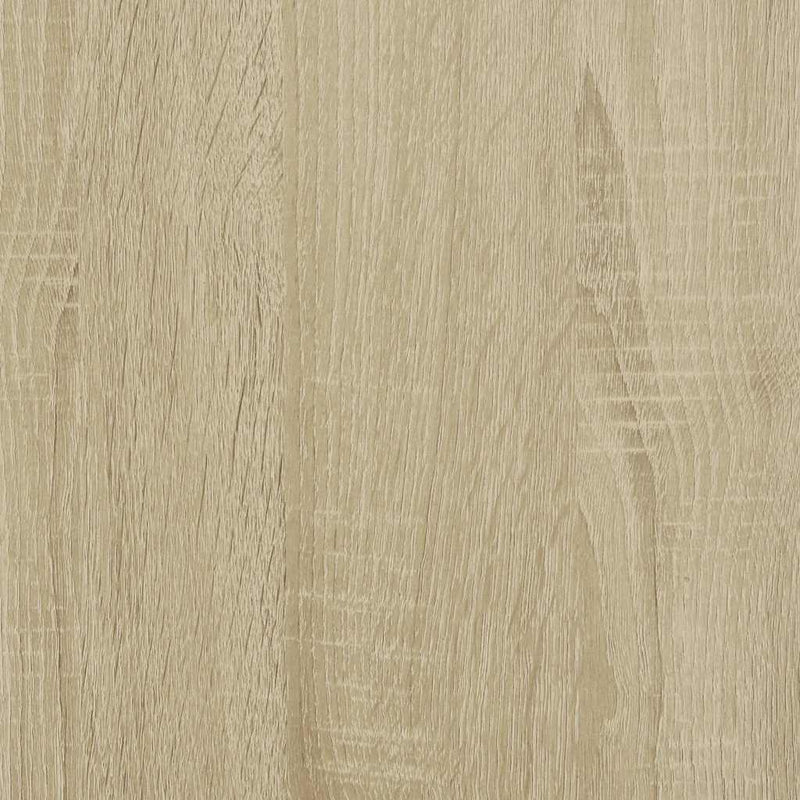 vidaXL sonoma tölgy szerelt fa és fém dohányzóasztal 100 x 55 x 50 cm