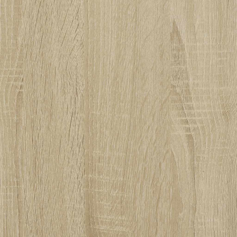 vidaXL sonoma tölgy szerelt fa és fém dohányzóasztal 70 x 50 x 50 cm