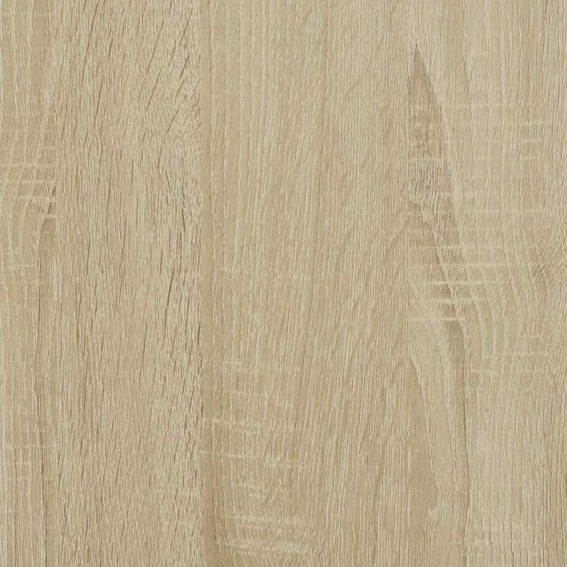 vidaXL sonoma tölgy szerelt fa és fém dohányzóasztal 100 x 50 x 50 cm