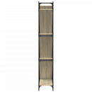 vidaXL sonoma tölgy színű szerelt fa és fém könyvszekrény 79x30x180 cm