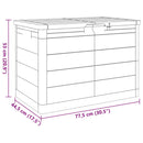 vidaXL szürke polipropilén kültéri párnatartó láda 77,5 x 44,5 x 53 cm