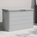 vidaXL szürke polipropilén kültéri párnatartó láda 77,5 x 44,5 x 53 cm