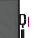 vidaXL antracitszürke kihúzható oldalsó napellenző 140 x 300 cm