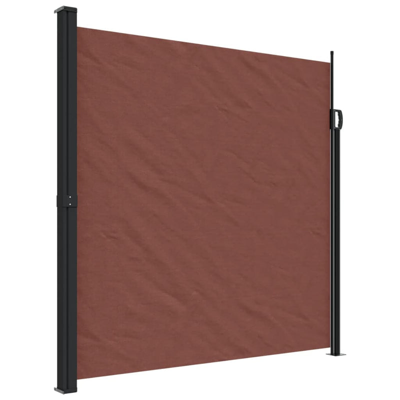 vidaXL barna behúzható oldalsó napellenző 200 x 300 cm