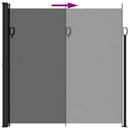 vidaXL antracitszürke behúzható oldalsó napellenző 200 x 300 cm