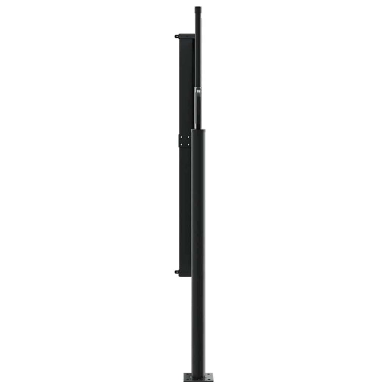 vidaXL fekete behúzható oldalsó napellenző 100 x 500 cm