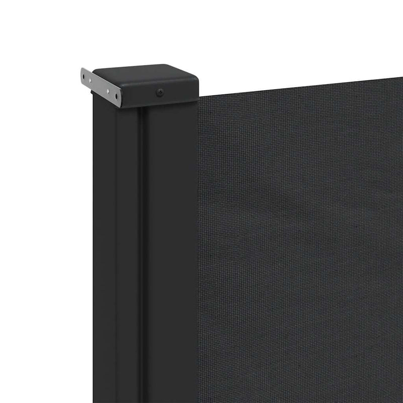 vidaXL fekete behúzható oldalsó napellenző 100 x 500 cm