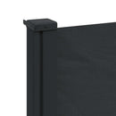 vidaXL fekete behúzható oldalsó napellenző 100 x 500 cm