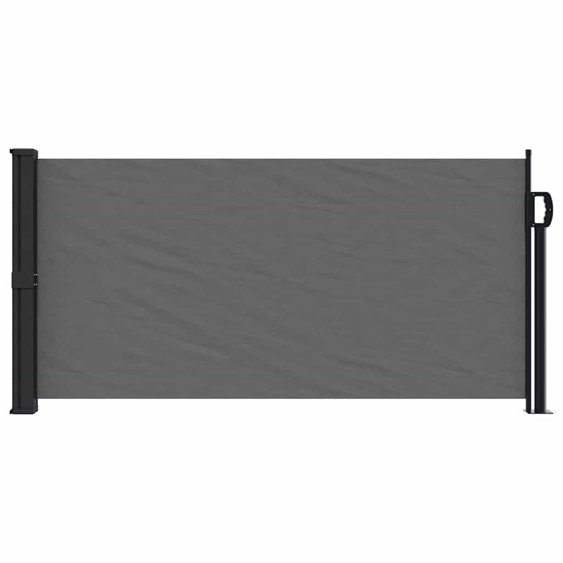 vidaXL antracitszürke behúzható oldalsó napellenző 100 x 500 cm