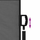 vidaXL antracitszürke behúzható oldalsó napellenző 120 x 500 cm