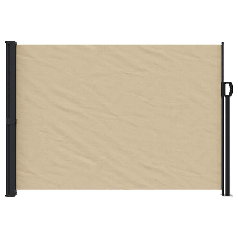 vidaXL bézs behúzható oldalsó napellenző 140 x 500 cm