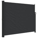 vidaXL fekete behúzható oldalsó napellenző 160 x 500 cm