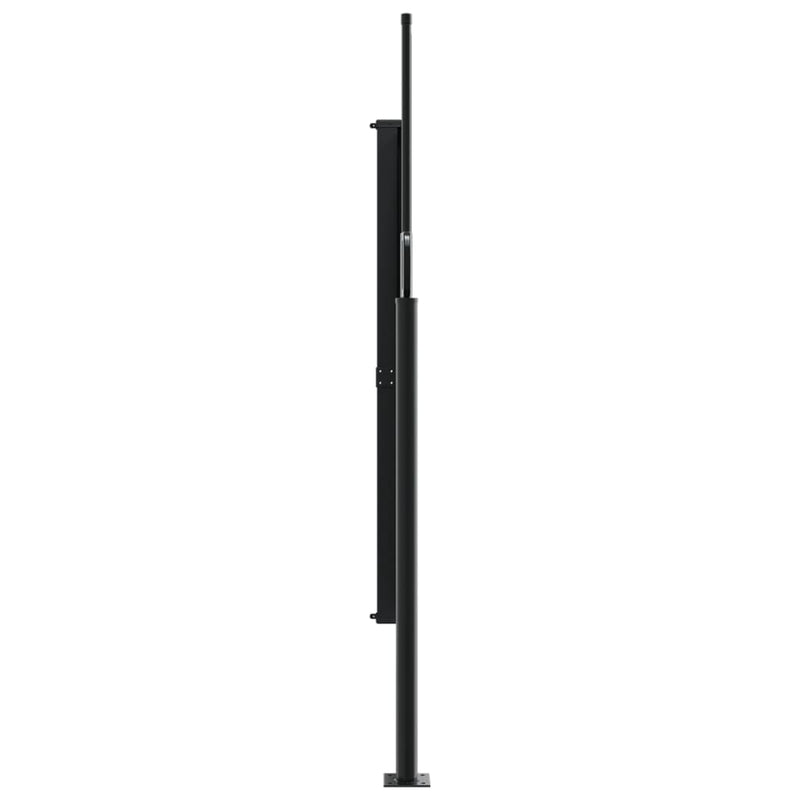 vidaXL sötétzöld behúzható oldalsó napellenző 160 x 500 cm