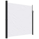 vidaXL fehér behúzható oldalsó napellenző 200 x 500 cm