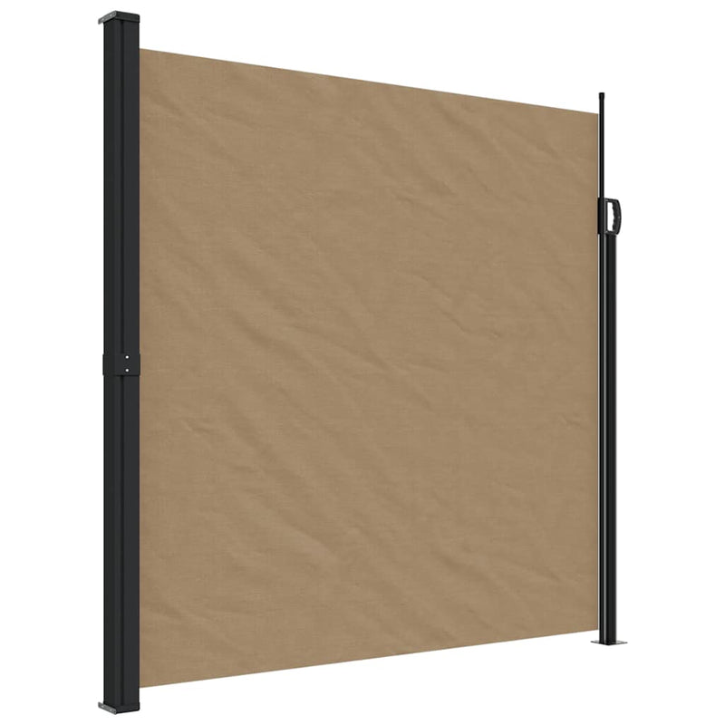 vidaXL tópszínű behúzható oldalsó napellenző 200 x 500 cm